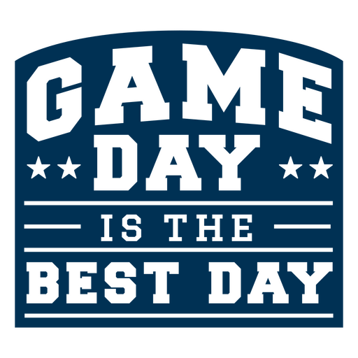 Game day is the best day PNG Design