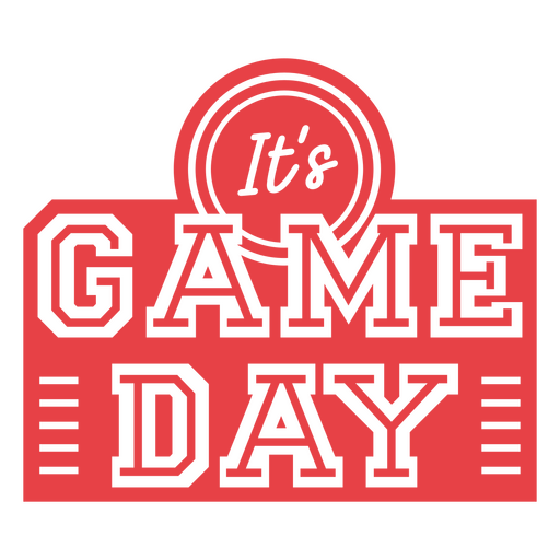 It's game day logo PNG Design