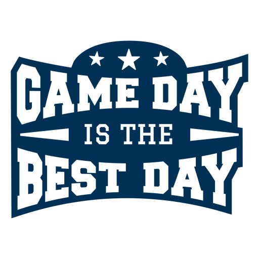 Der Spieltag ist der beste Tag ? Sportzitat-Design PNG-Design