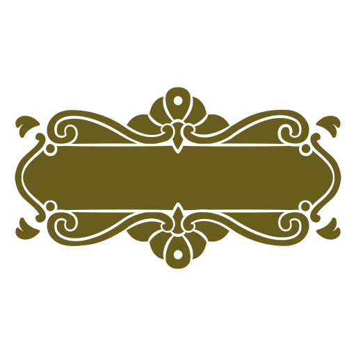 Dekoratives, reich verziertes Rahmendesign mit eleganten Schnörkeln und Motiven PNG-Design