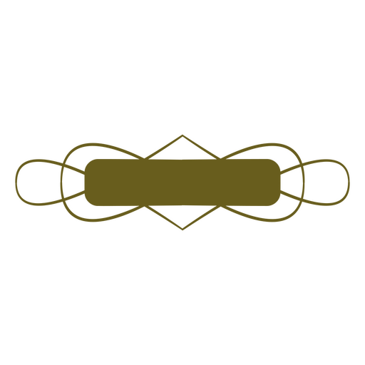 Dekoratives Vintage-Banddesign für elegante Präsentationen PNG-Design