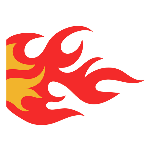 Diseño gráfico de llamas vibrantes Diseño PNG