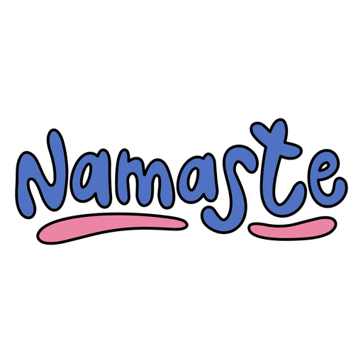 Das Wort Namaste PNG-Design