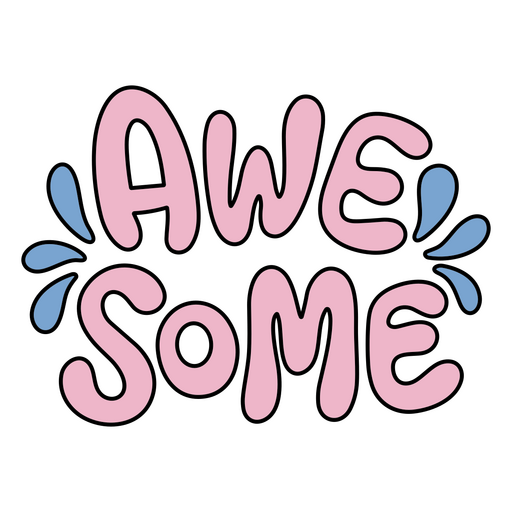 Design tipográfico incrível e divertido Desenho PNG