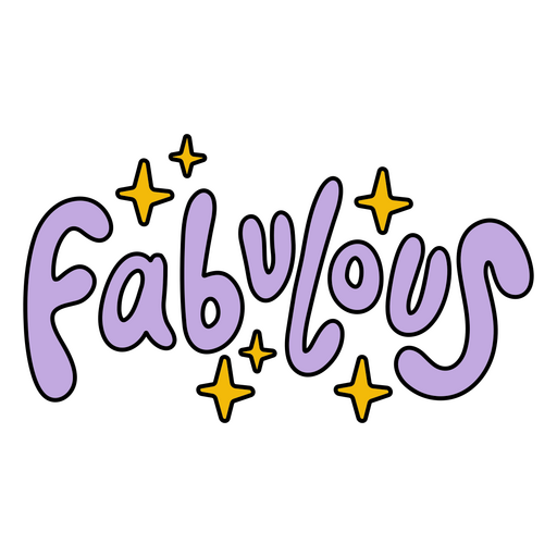 Stilvolles, fabelhaftes Schriftzug-Zitat-Design PNG-Design