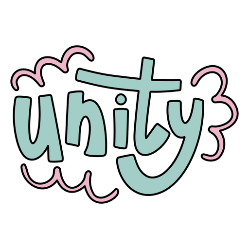 Design tipográfico lúdico e unitário Desenho PNG