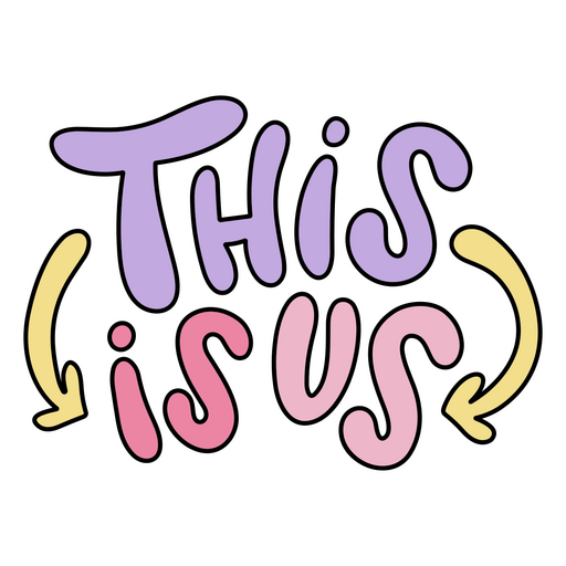 This Is Us Lettering PNG & SVG Design For T-Shirts