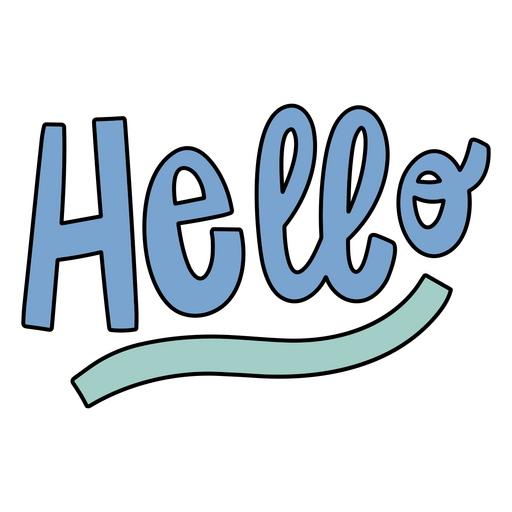 Playful greeting design with whimsical lettering PNG Design