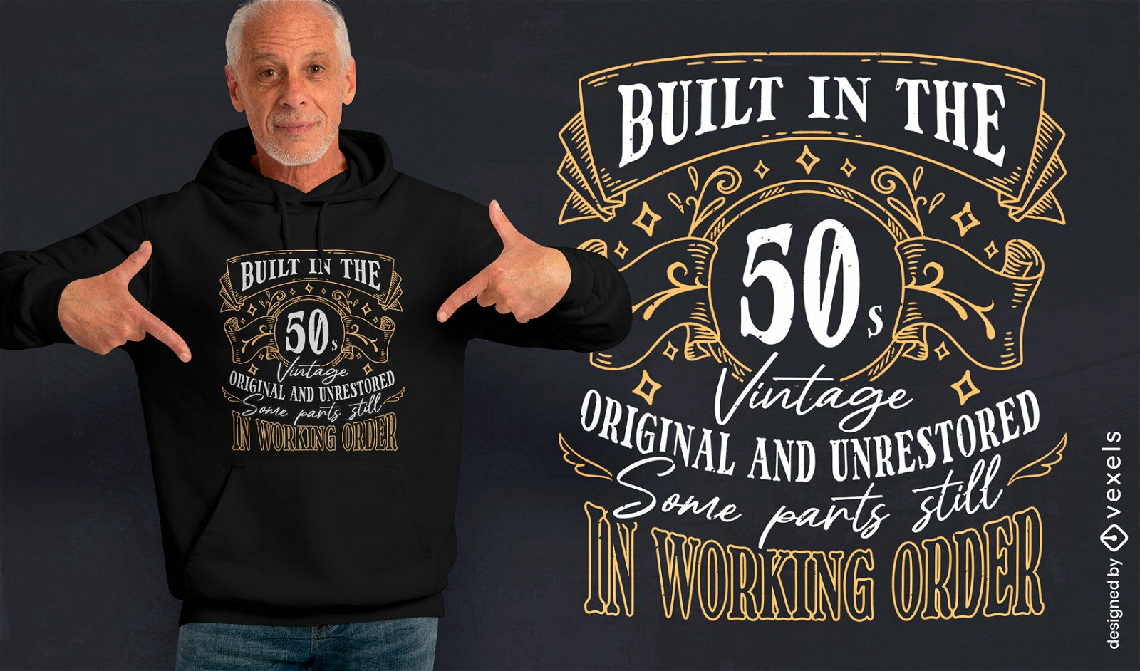 Built in the 50's t-shirt design