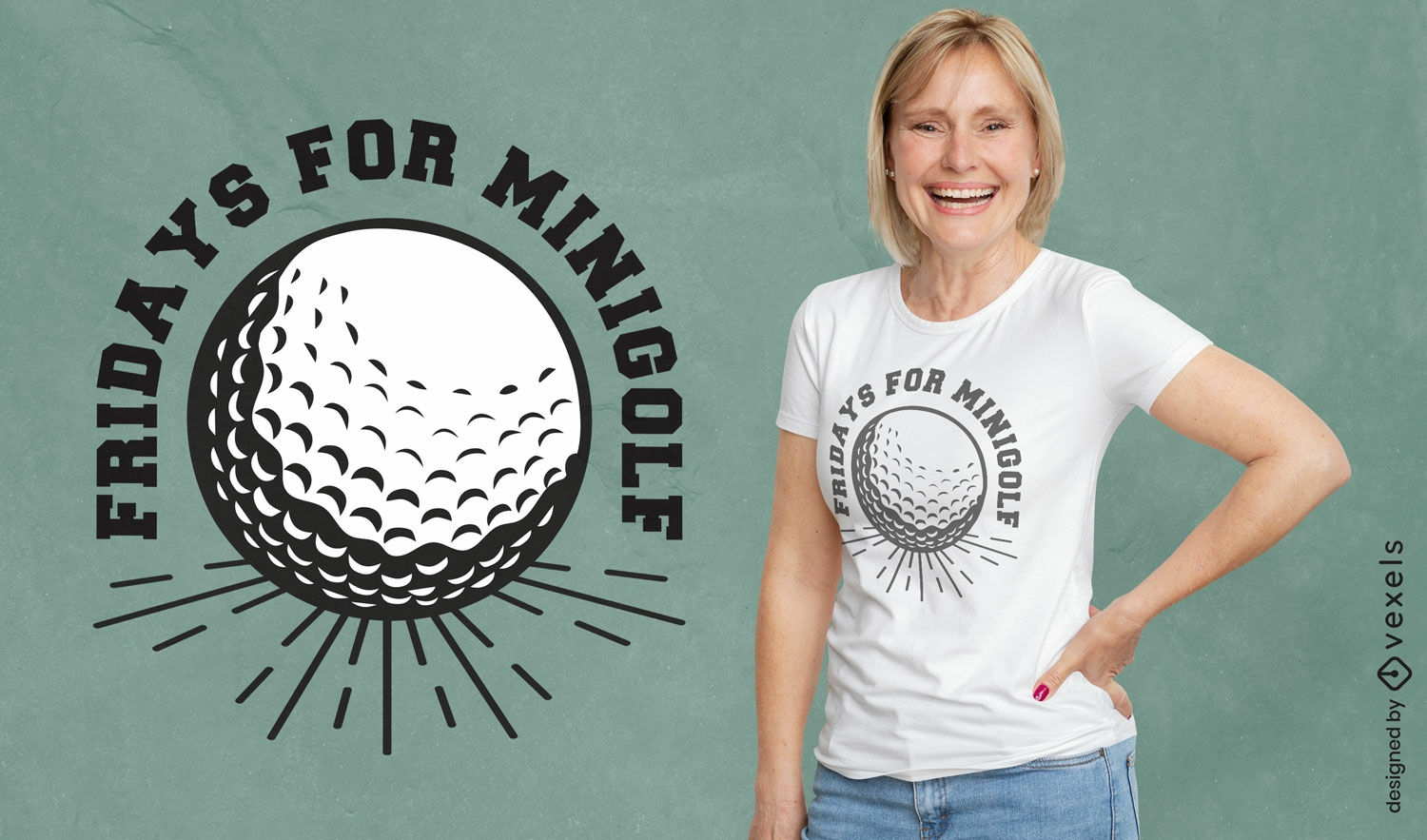 Minigolf Fridays t-shirt design