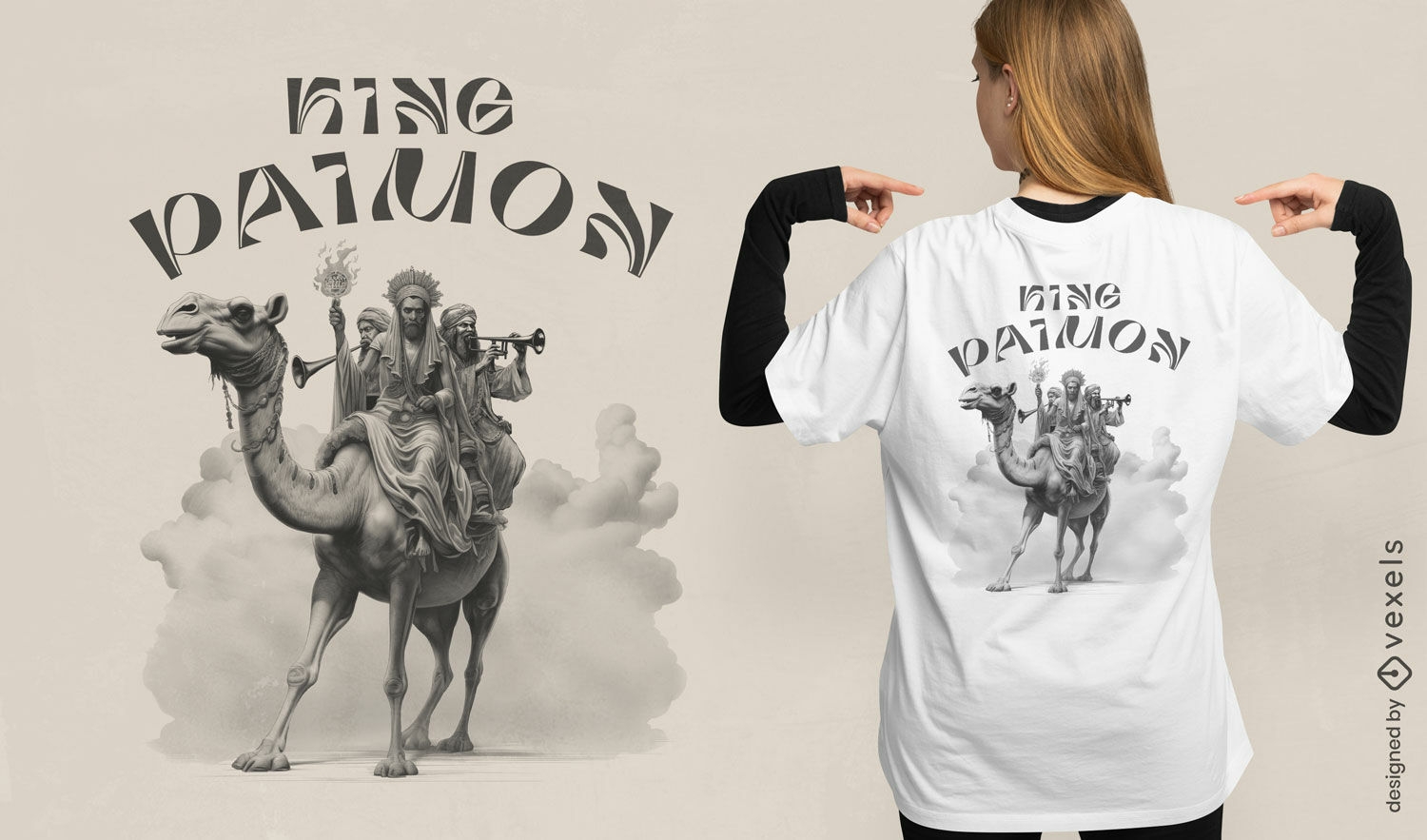 King paimon t-shirt design
