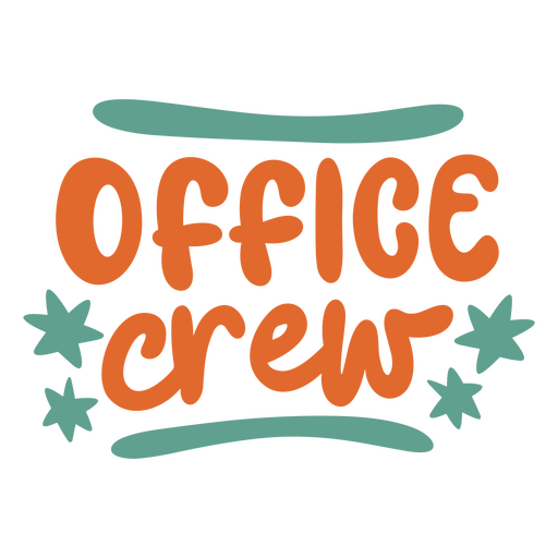Office crew logo PNG Design