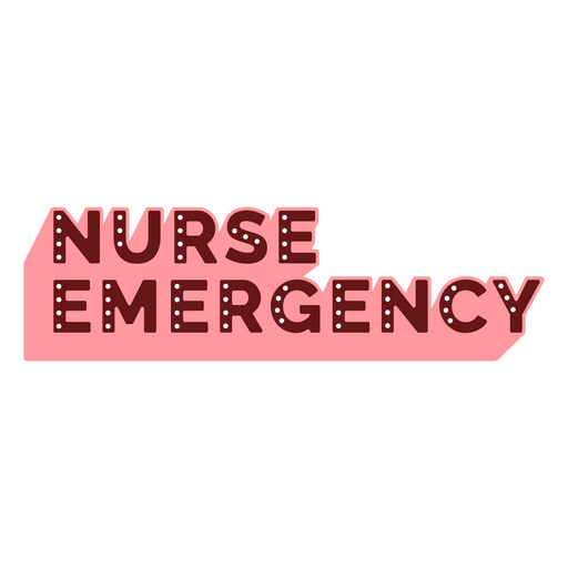 Nurse emergency flat PNG Design