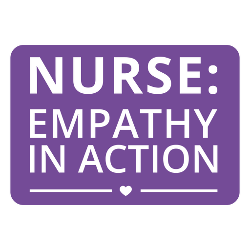 Nurse empathy in action cut out PNG Design