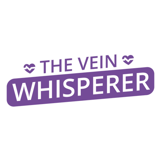 The vein whisperer cut out PNG Design