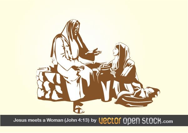 Jesus trifft eine Frau (Johannes 4:13)