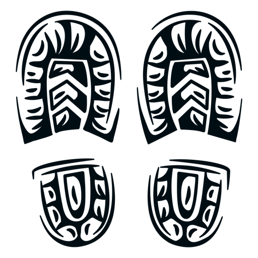 Stilvolles Tribal-Stiefelmuster PNG-Design