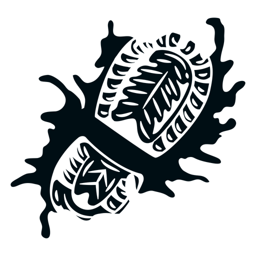 Diseño de logotipo de zapatillas vintage con estilo Diseño PNG