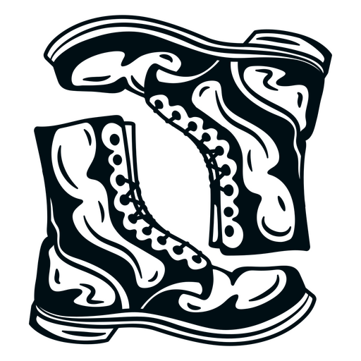 Stilvolle Illustration eines Vintage-Stiefels PNG-Design