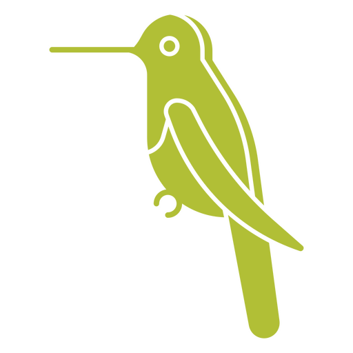 Design elegante com silhueta de beija-flor Desenho PNG