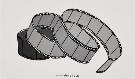 Twisted Film Strip - Stock Vektoren