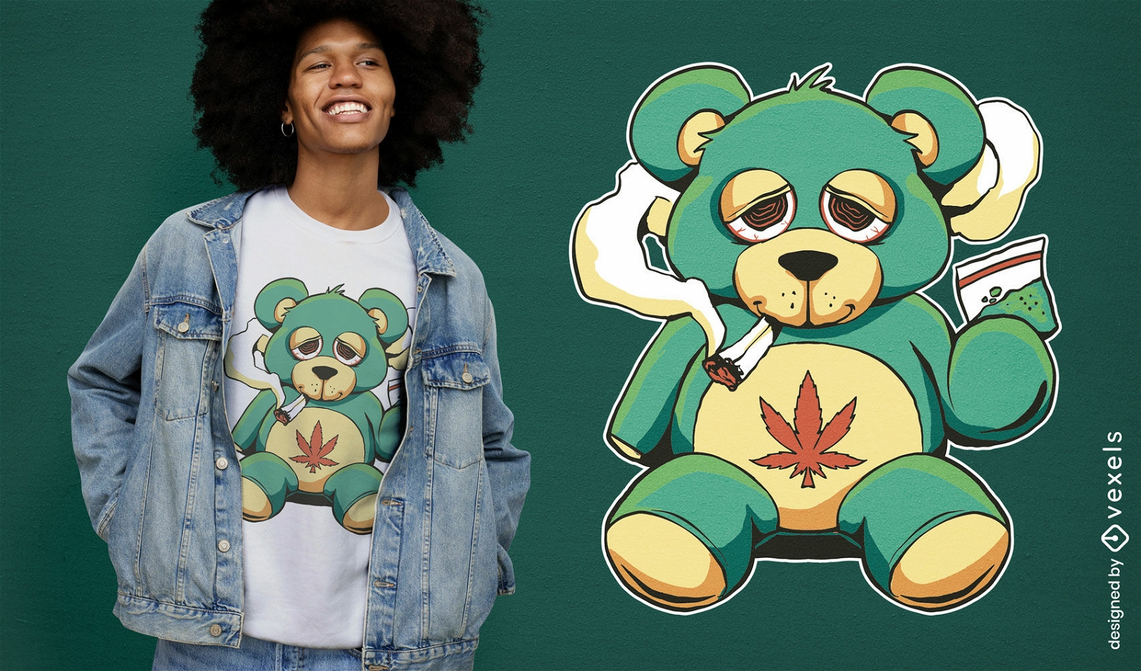 Chill teddy bear t-shirt design