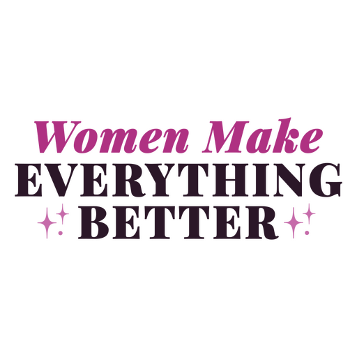 Diseño de mensajes para empoderar a las mujeres Diseño PNG