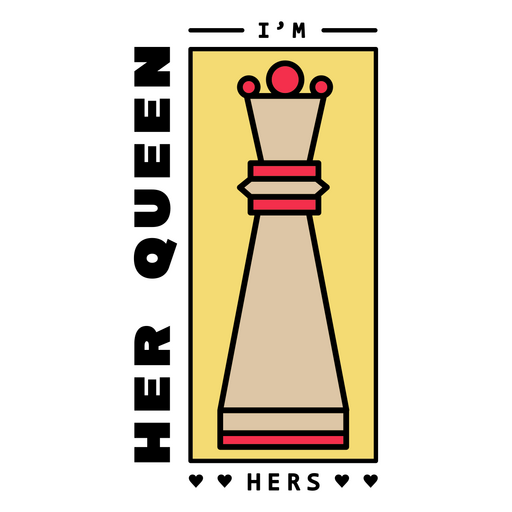 Chess piece icon on a yellow background PNG Design