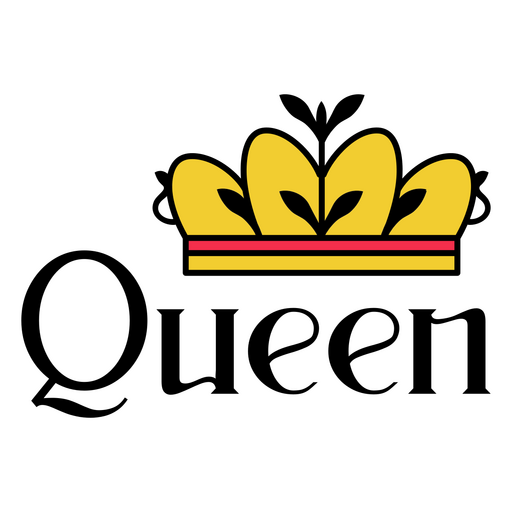 Corona amarilla y amarilla Diseño PNG