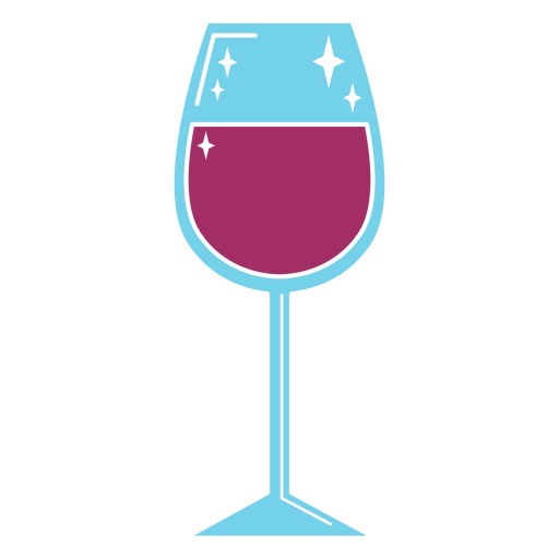 Elegantes Design für Sektgläser PNG-Design