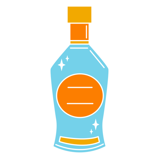Icono de botella de ginebra Diseño PNG