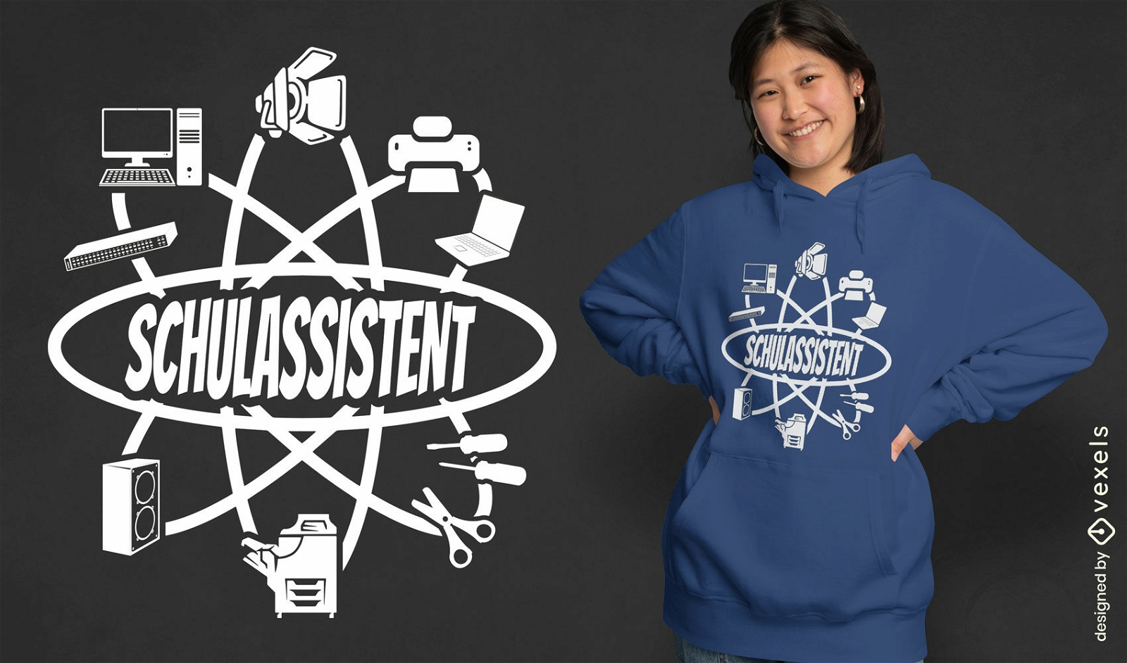 T-Shirt-Design für pädagogische Assistenten