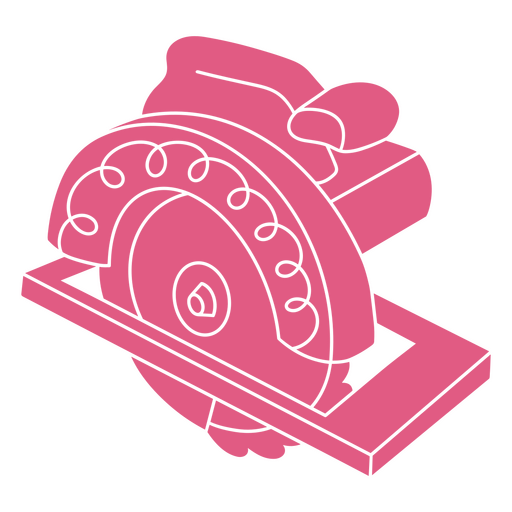 Pink Circular Saw PNG SVG Design For T Shirts