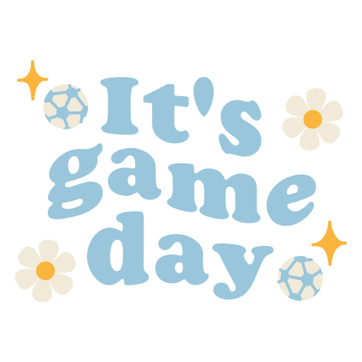 It's game day svg PNG Design