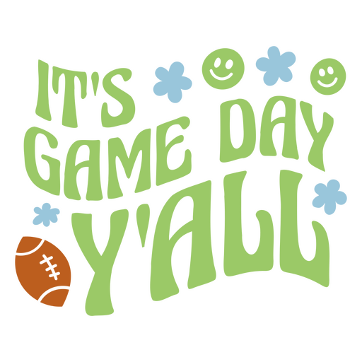 It's game day yall PNG Design