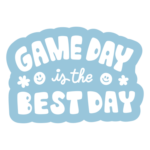 Game day is the best day sticker PNG Design