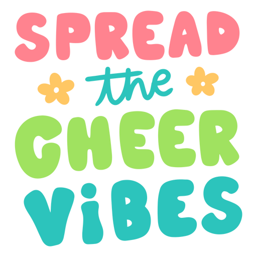 Spread the cheer vibes PNG Design
