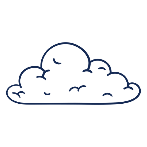 Lindo diseño gráfico de nube de dibujos animados para ropa. Diseño PNG