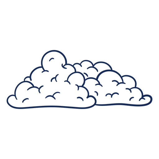 Illustration of a cloud PNG Design