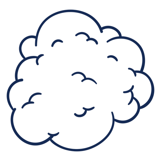 Cute cartoon cloud graphic design t-shirt design PNG Design