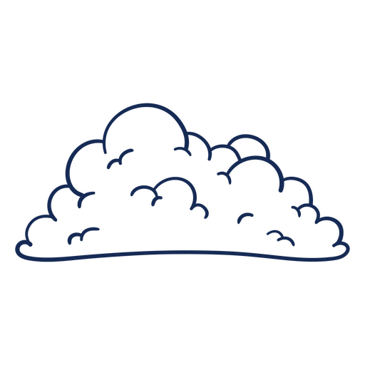 Abstrakte Wolkenumriss-Illustration PNG-Design