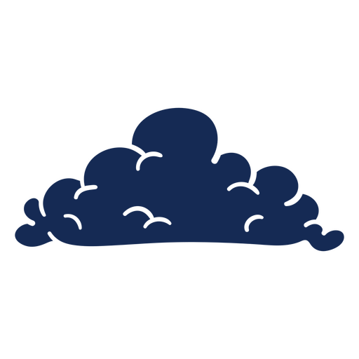 Verspieltes Wolkengrafikdesign PNG-Design