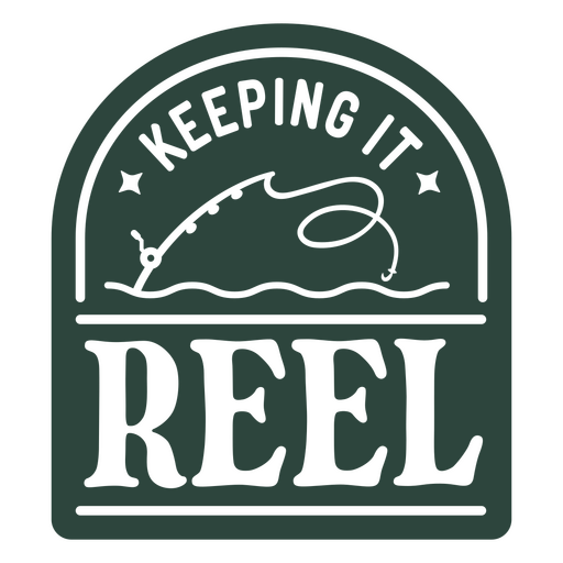 The logo for keeping it reel PNG Design