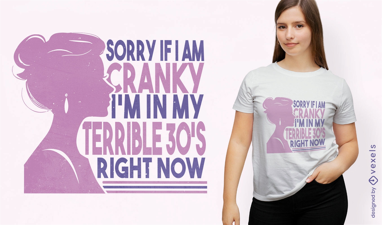 Design terrível de camiseta com citação dos anos 30