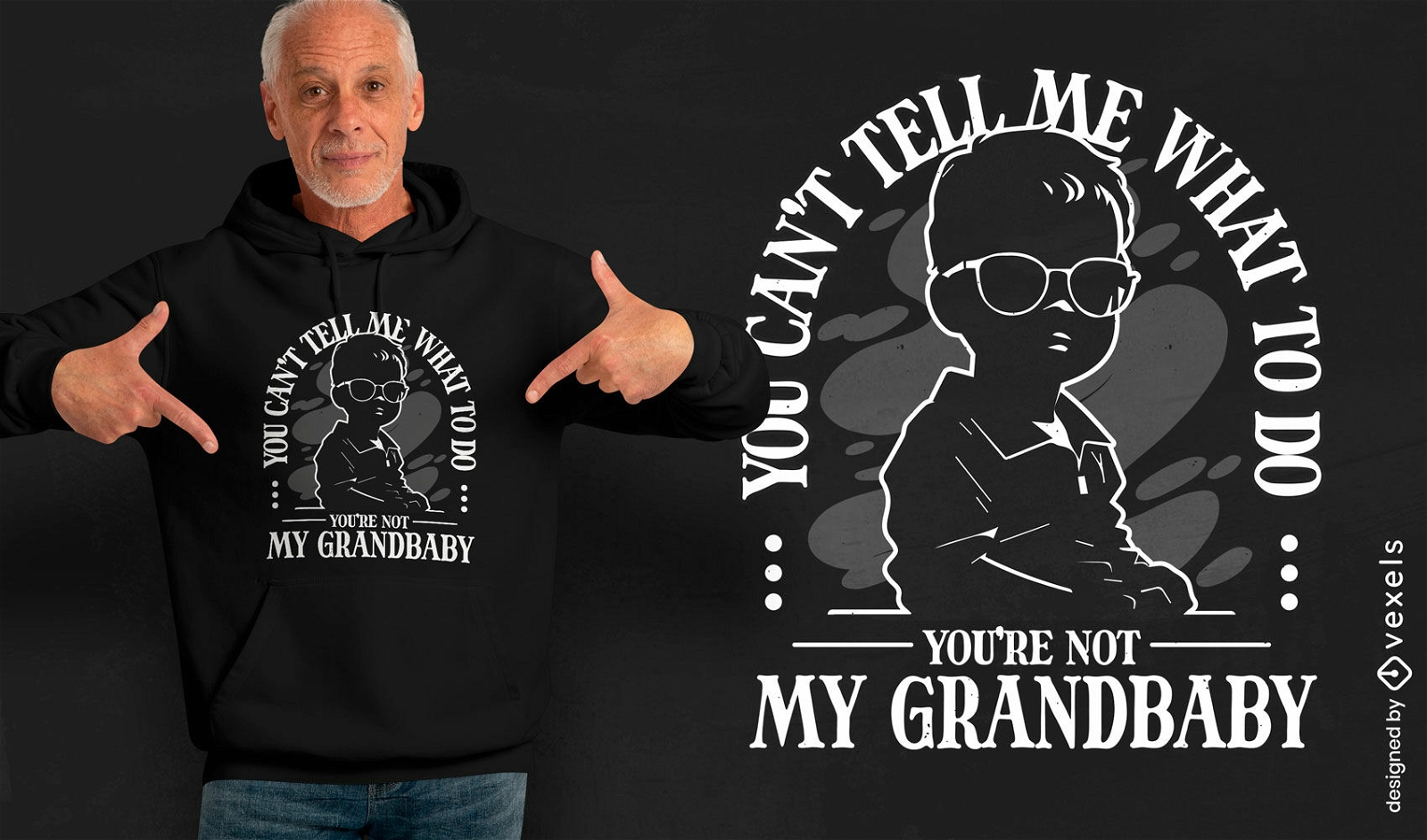 Diseño de camiseta con cita de nieto.