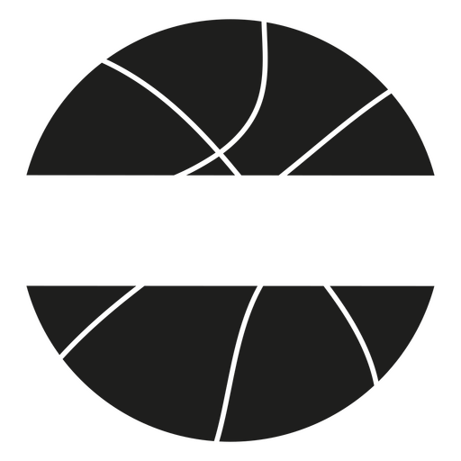 Stilvolles schwarzes Basketball-Grafikdesign PNG-Design