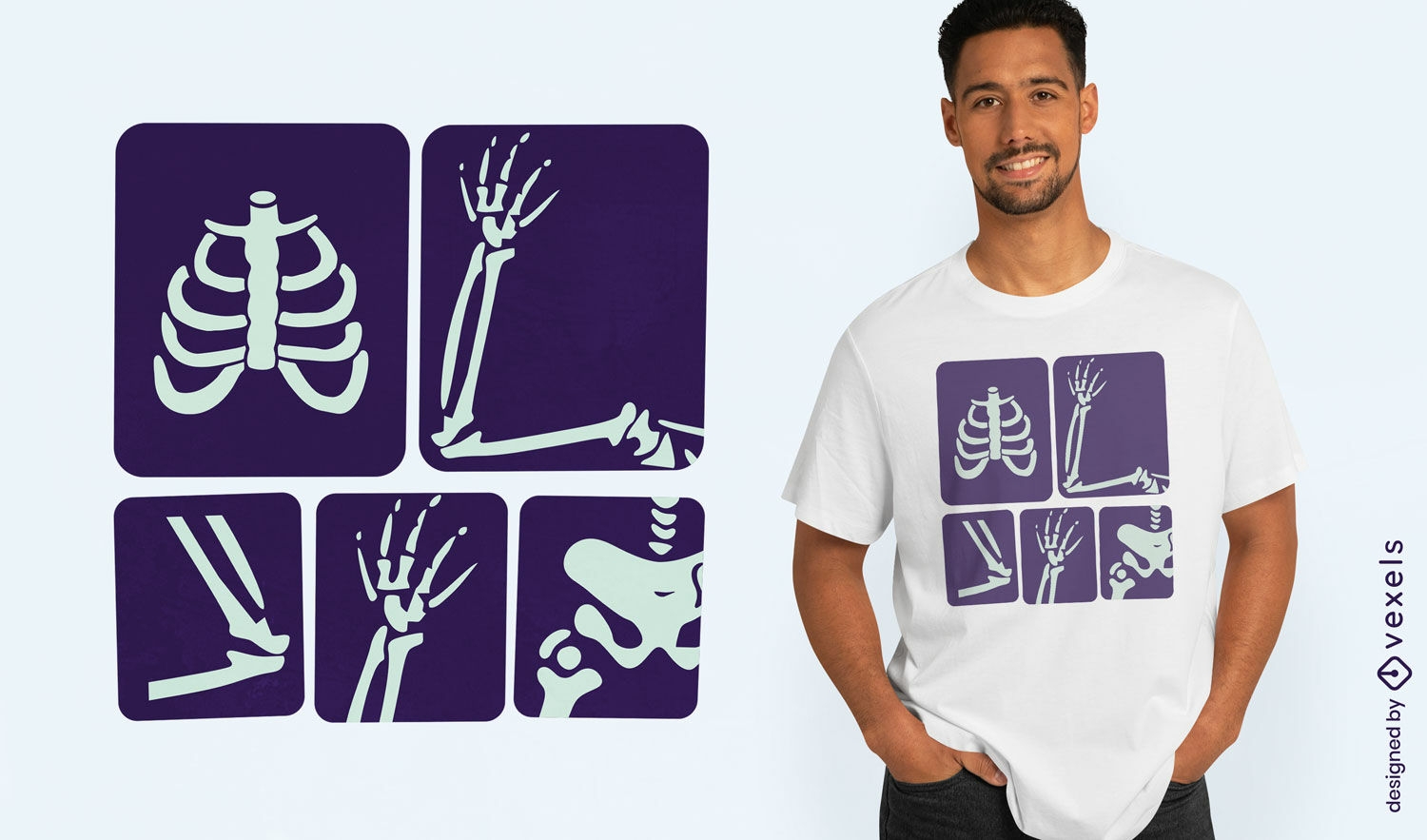 X-ray vision t-shirt design