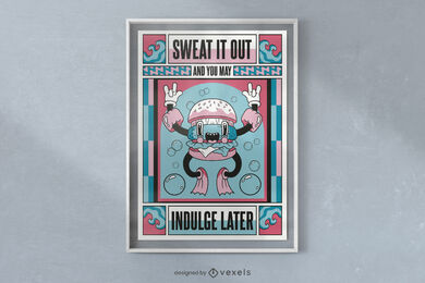 Motivational Workout Poster Vector Download