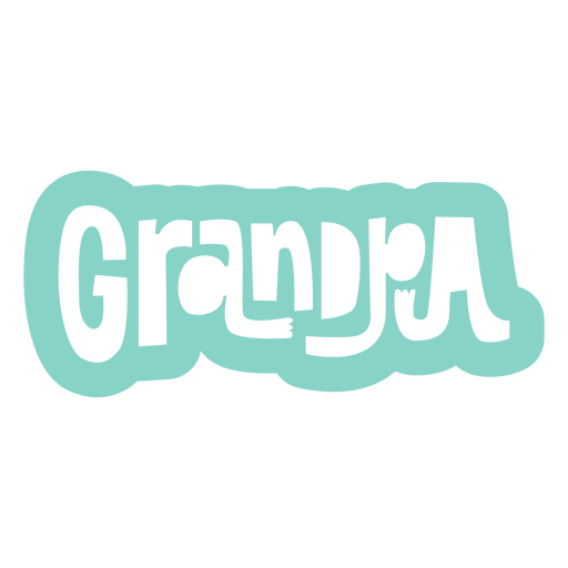 Stilvolles Textdesign für Großeltern PNG-Design