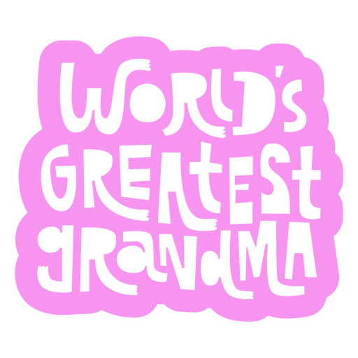 Die größte Oma der Welt PNG-Design